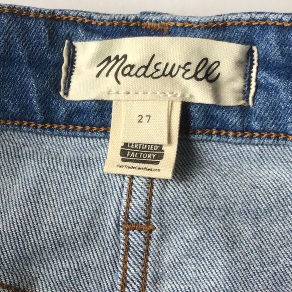 NWOT Madewell Button-Up Patch Pocket Denim Skirt - Picture 8 of 11